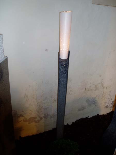 Garten Lampe aus Stein