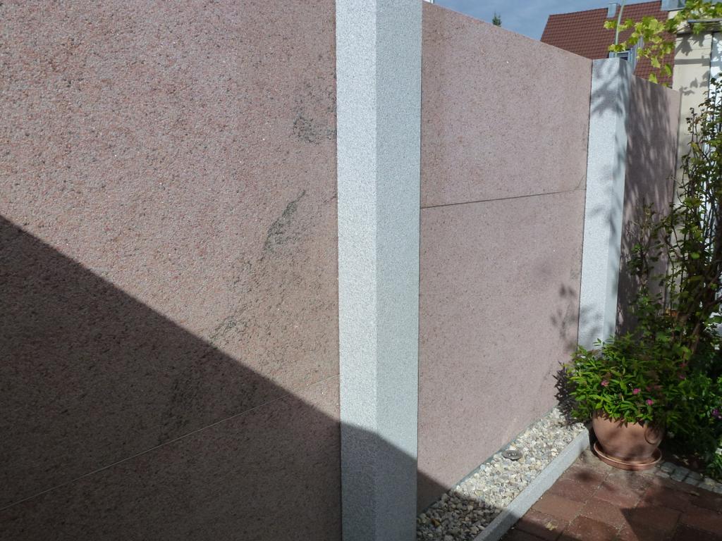 Garten Mauer Rückseite